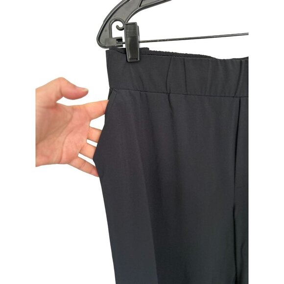 J. Jill Fit Black Cropped Pants Wide Leg with Snap Buttons Size XLarge - Picture 11 of 11